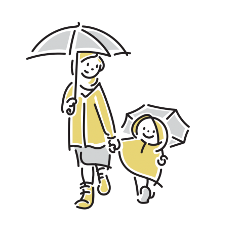 雨でも安心